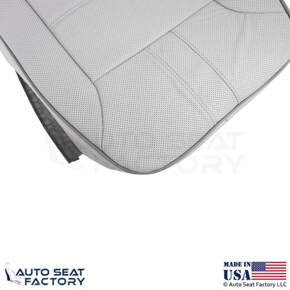 2010-2013 Fits Mercedes Benz R-Class Genuine Leather Driver Bottom Cover Gray - OEM-Style Replacement Seat Cover