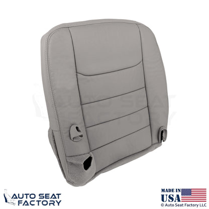 1999-2001 For Lincoln Town Car Genuine Leather Front Bottom Covers Lt. Graphite - OEM-Style Replacement Seat Cover