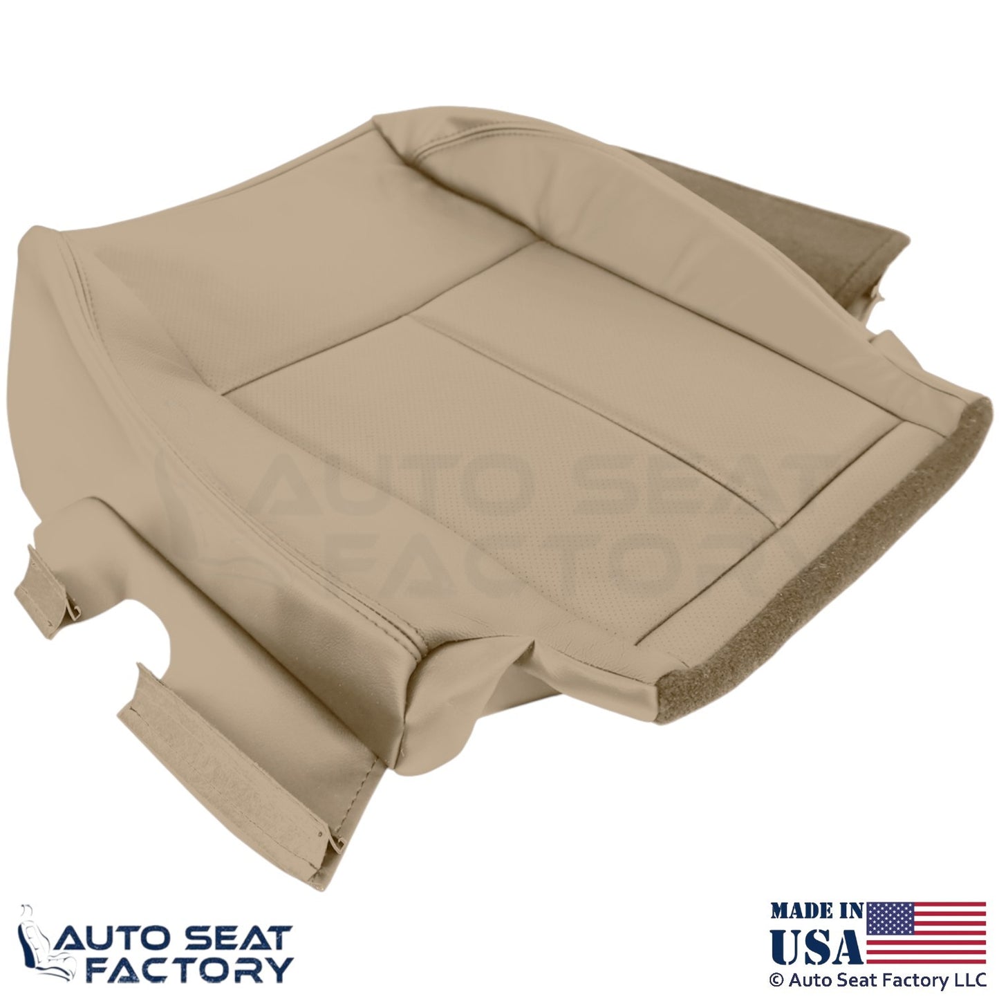 2013-2018 Fits Nissan Altima Sedan Genuine Leather Bottom Seat Covers Beige - OEM-Style Replacement Seat Cover