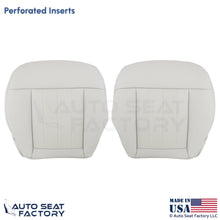 2010-2013 Fits Mercedes Benz E550 E350 Leatherette Perf. Bottom Covers Ash Gray - OEM-Style Replacement Seat Cover