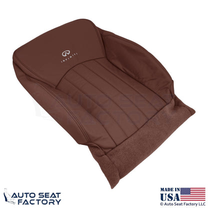 2008-2012 For Infiniti EX35 Genuine Leather Front Passenger Seat Covers Chestnut - OEM-Style Replacement Seat Cover