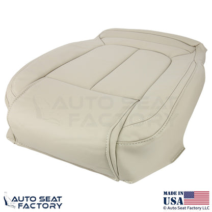 2014-2016 Fits Buick LaCrosse Genuine Leather Driver Bottom Cover Light Neutral - OEM-Style Replacement Seat Cover