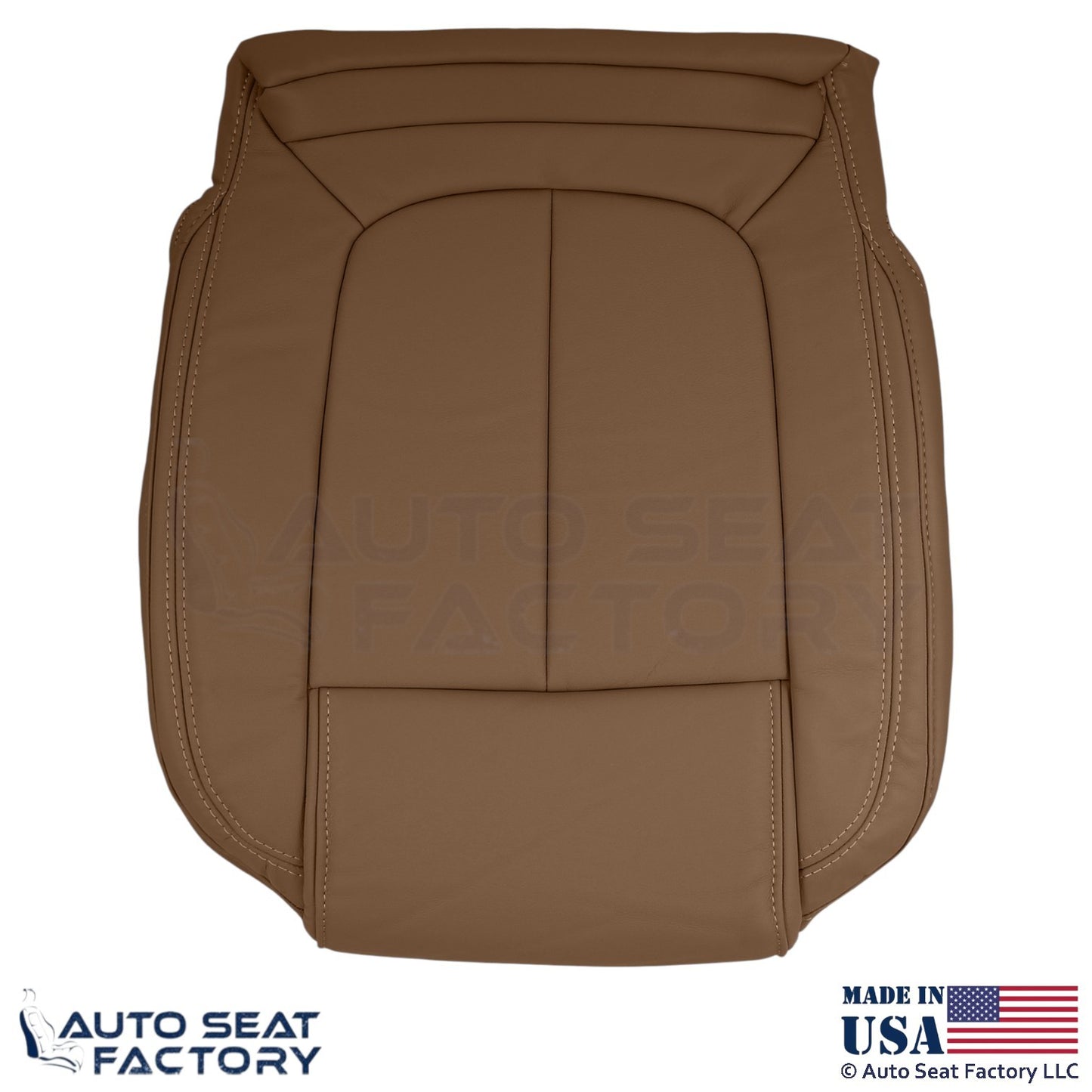 2014-2016 Fits Buick LaCrosse Genuine Leather Front Bottom Covers Choccachino - OEM-Style Replacement Seat Cover