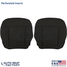 2010-2016 For Mercedes Benz E550 E350 Leatherette Perf. Bottom Seat Covers Black - OEM-Style Replacement Seat Cover