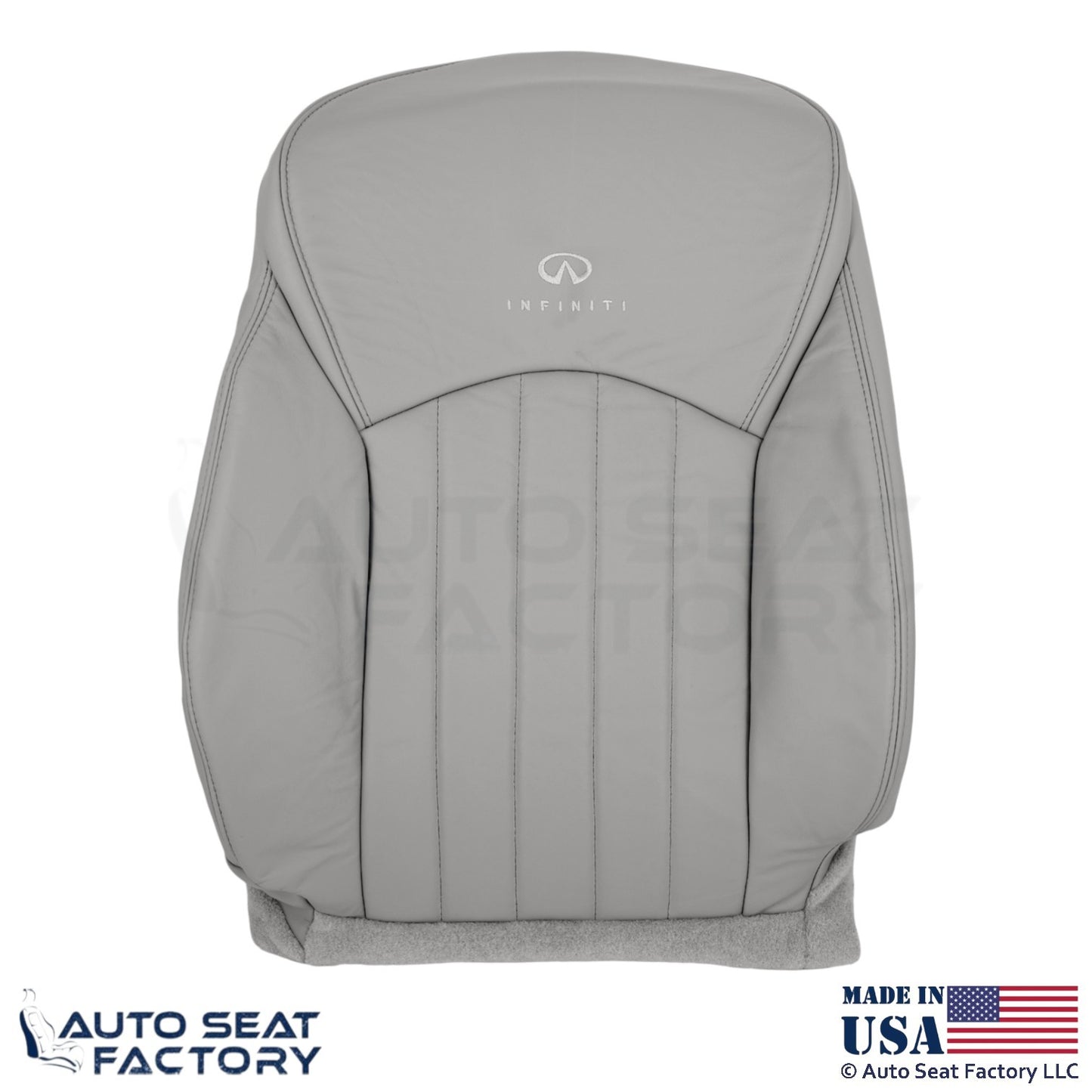 2008-2010 Fits Infiniti EX35 Genuine Leather Front Replacement Top Covers Stone - OEM-Style Replacement Seat Cover
