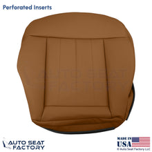 2010-2016 For Mercedes Benz E550 E350 Leatherette Perf Driver Bottom Cover Beige - OEM-Style Replacement Seat Cover