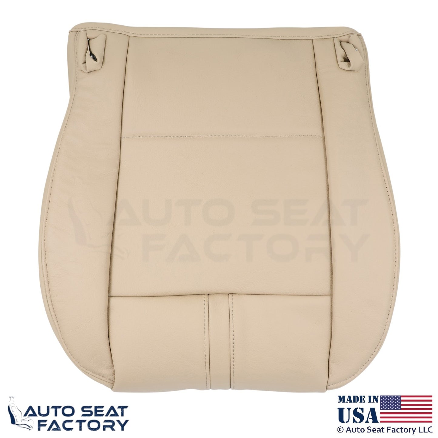2003-2010 Fits BMW X3 Leatherette Front Passenger Bottom Seat Cover Sand Beige - OEM-Style Replacement Seat Cover
