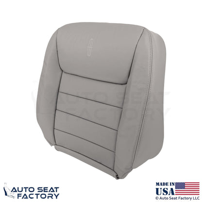 1999-2001 For Lincoln Town Car Genuine Leather Driver Seat Covers Light Graphite - OEM-Style Replacement Seat Cover