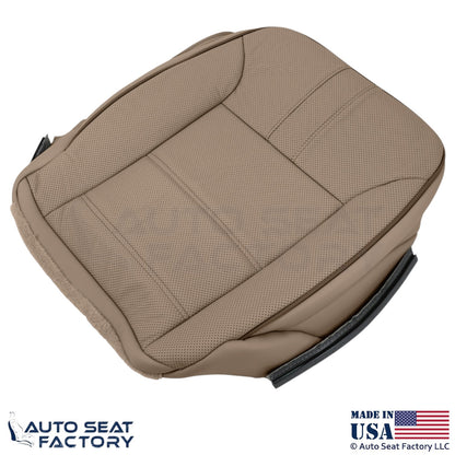 2010-2013 Fits Mercedes Benz R-Class Genuine Leather Driver Bottom Cover Tan - OEM-Style Replacement Seat Cover