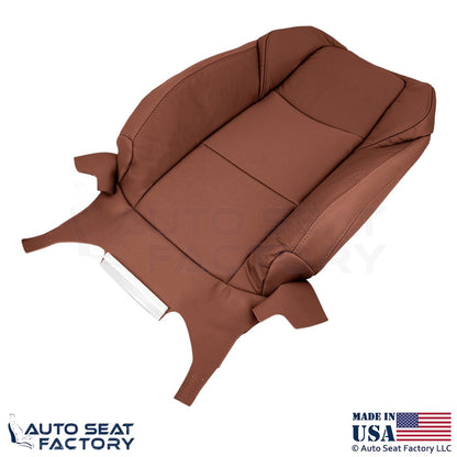 2015-2019 Fits Cadillac ATS Leatherette Perf Front Top Seat Covers Brown - OEM-Style Replacement Seat Cover