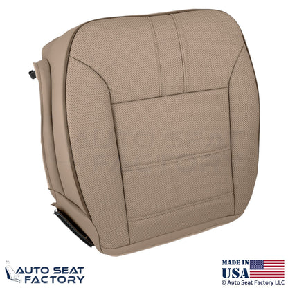 2010-2013 Fits Mercedes Benz R-Class Genuine Leather Passenger Bottom Cover Tan - OEM-Style Replacement Seat Cover