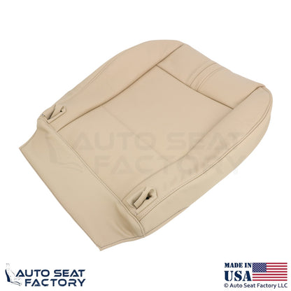 2003-2010 Fits BMW X3 Genuine Leather Front Bottom Replacement Covers Sand Beige - OEM-Style Replacement Seat Cover
