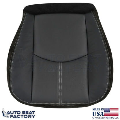 2008-2011 For Mazda Tribute Genuine Leather Seat Covers Black with White Stitch - OEM-Style Replacement Seat Cover