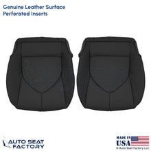 2020-2024 Fits Toyota Highlander Genuine Leather Front Bottom Seat Covers Black - OEM-Style Replacement Seat Cover