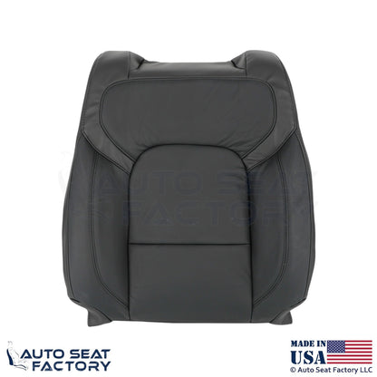 2020 Fits Dodge Ram 1500 Quad Cab Genuine Leather Front & Jump Seat Covers Black - OEM-Style Replacement Seat Cover