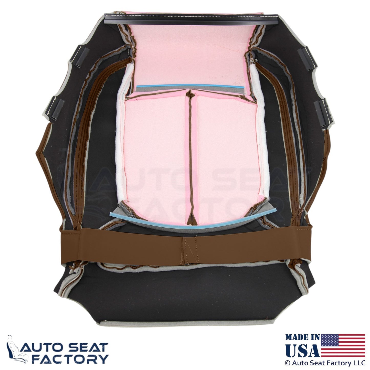 2014-2016 Fits Buick LaCrosse Genuine Leather Passenger Bottom Cover Choccachino - OEM-Style Replacement Seat Cover