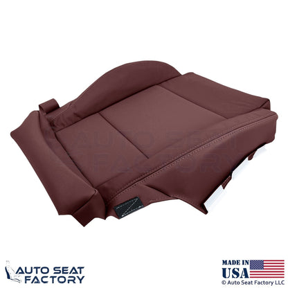 2013-2019 Fits Cadillac ATS Leatherette Front Driver Bottom Cover Morello Red - OEM-Style Replacement Seat Cover