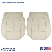 2014-2016 Fits Buick LaCrosse Genuine Leather Front Bottom Covers Light Neutral - OEM-Style Replacement Seat Cover