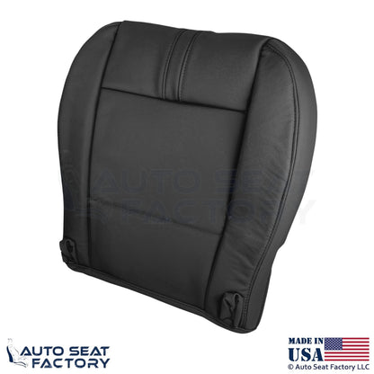 2003-2010 Fits BMW X3 Synthetic Leather Front Bottom Replacement Covers Black - OEM-Style Replacement Seat Cover