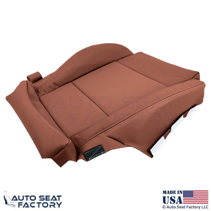 2015-2019 Fits Cadillac ATS Leatherette Perf Front Driver Side Seat Covers Brown - OEM-Style Replacement Seat Cover