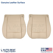 2003-2010 Fits BMW X3 Genuine Leather Front Bottom Replacement Covers Sand Beige - OEM-Style Replacement Seat Cover