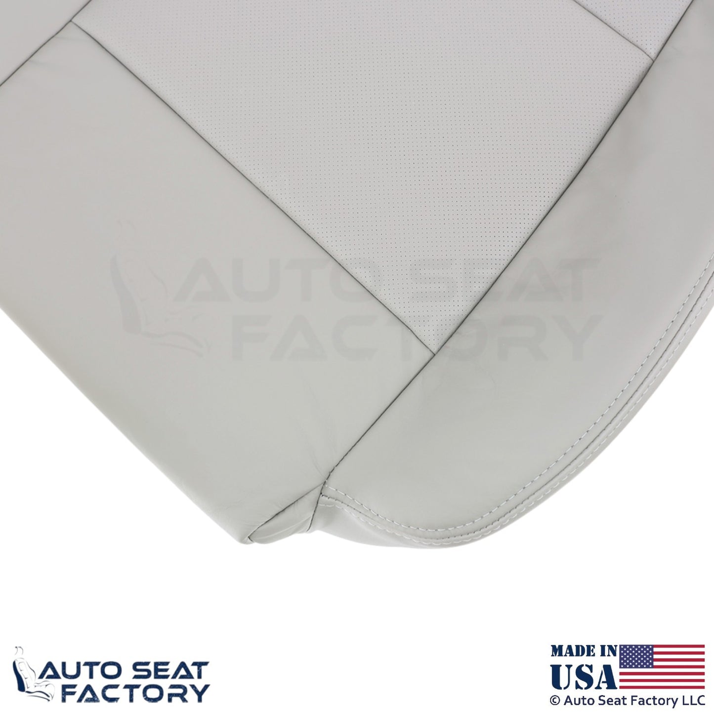 2015-2019 Fits Cadillac ATS Leather Front Passenger Side Covers Light Neutral - OEM-Style Replacement Seat Cover