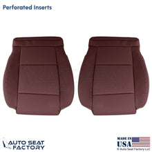 2013-2019 Fits Cadillac ATS Leatherette Front Bottom Seat Covers Morello Red - OEM-Style Replacement Seat Cover