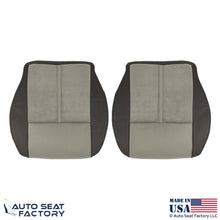 2006-2007 Fits Jeep Grand Cherokee Leather Suede Insert Bottom Seat Covers Gray - OEM-Style Replacement Seat Cover