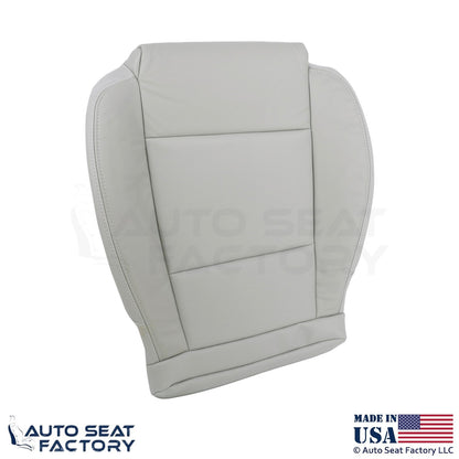 2015-2019 Fits Cadillac ATS Leather Front Driver Side Seat Covers Light Neutral - OEM-Style Replacement Seat Cover