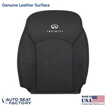2008-2012 For Infiniti EX35 Genuine Leather Front Driver Top Seat Cover Graphite - OEM-Style Replacement Seat Cover