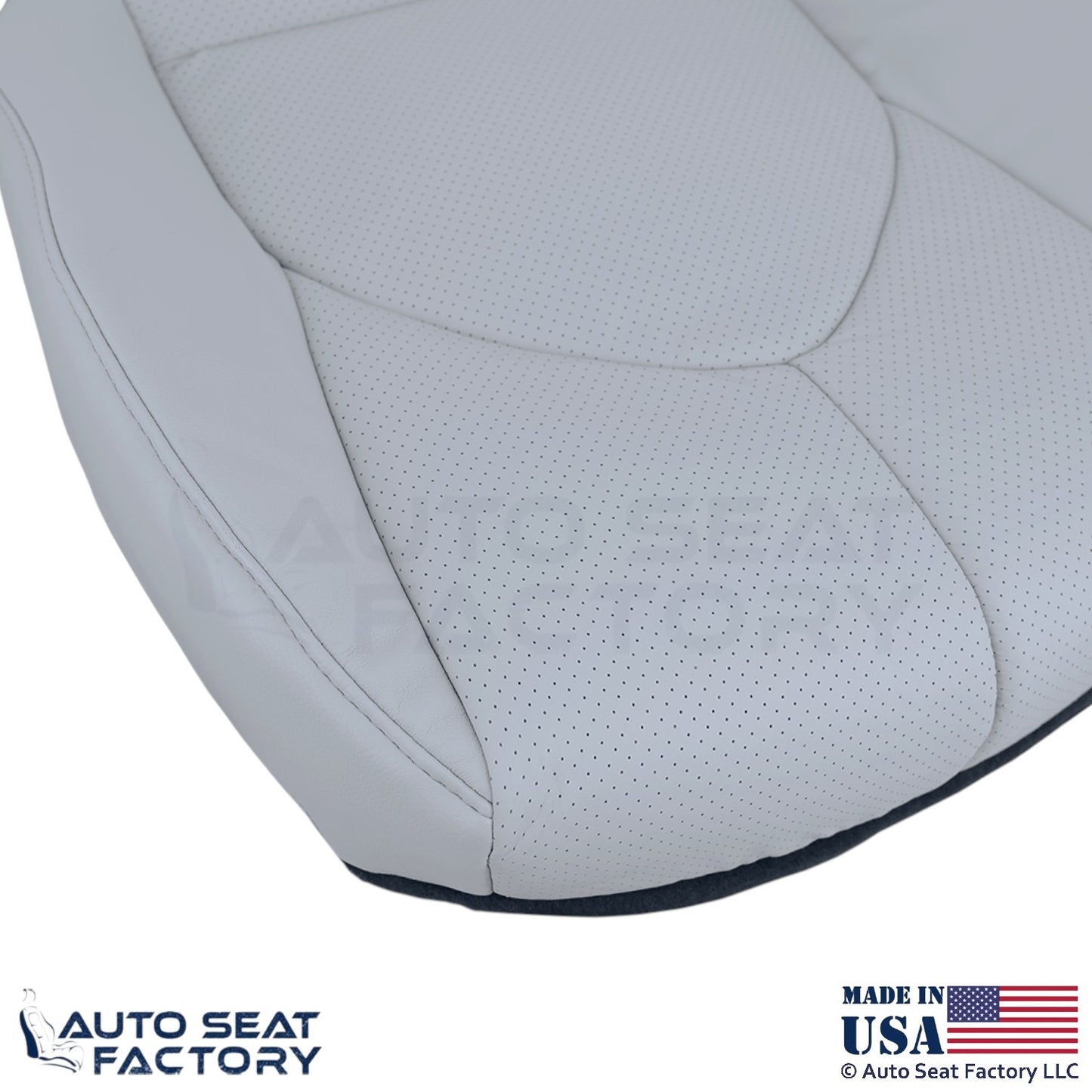 2020-2024 Fits Toyota Highlander Genuine Leather Driver Bottom Cover Graphite - OEM-Style Replacement Seat Cover