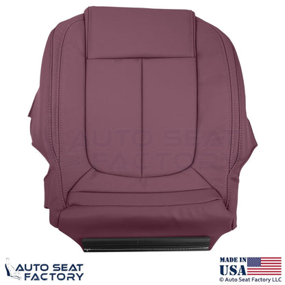 2014-2016 Fits Buick LaCrosse Genuine Leather Front Bottom Seat Covers Sangria - OEM-Style Replacement Seat Cover