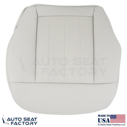 2010-2013 Fits Mercedes Benz E550 E350 Leatherette Perf. Bottom Covers Ash Gray - OEM-Style Replacement Seat Cover