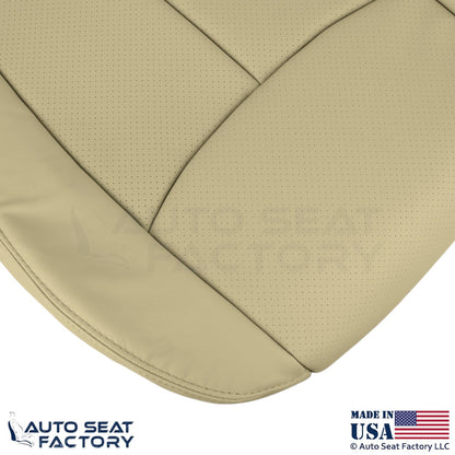 2011-2013 For Infiniti M37 M56 Genuine Leather Passenger Bottom Seat Cover Wheat - OEM-Style Replacement Seat Cover