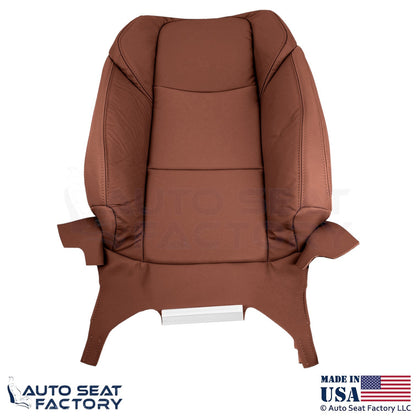 2015-2019 Fits Cadillac ATS Leatherette Perf Front Driver Side Seat Covers Brown - OEM-Style Replacement Seat Cover