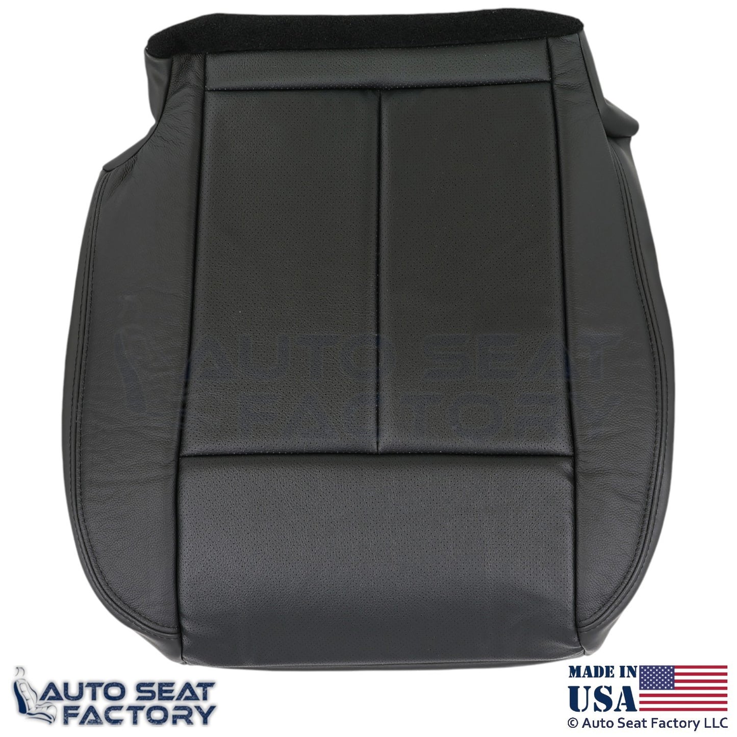2013-2018 For Nissan Altima Sedan Genuine Leather Bottom Seat Covers Charcoal - OEM-Style Replacement Seat Cover