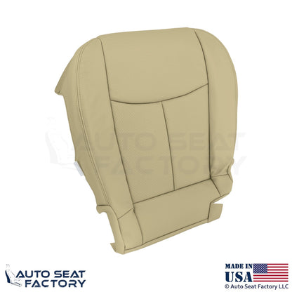 2011-2013 Fits Infiniti M37 M56 Genuine Leather Front Bottom Seat Covers Wheat - OEM-Style Replacement Seat Cover