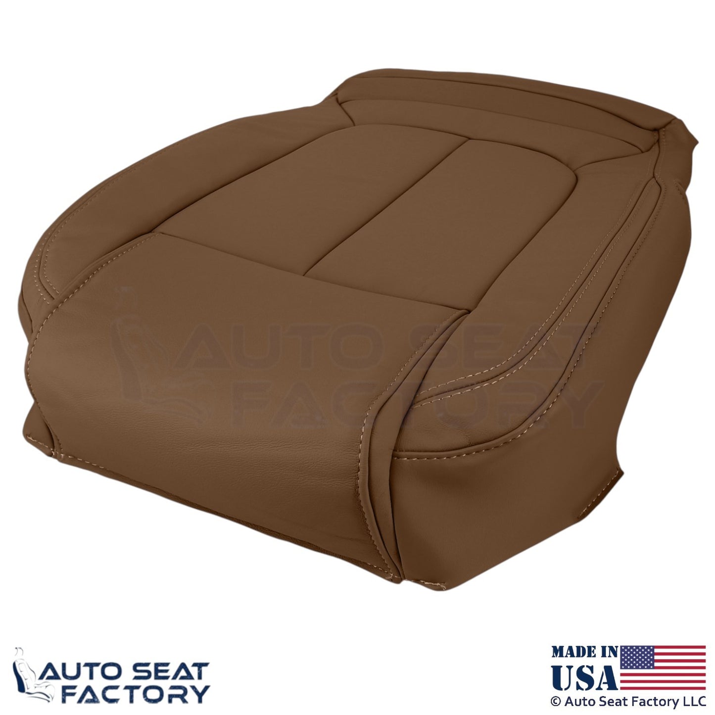 2014-2016 Fits Buick LaCrosse Genuine Leather Front Bottom Covers Choccachino - OEM-Style Replacement Seat Cover