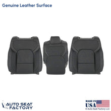 2020 Fits Dodge Ram 1500 Quad Cab Genuine Leather Front & Jump Top Covers Black - OEM-Style Replacement Seat Cover
