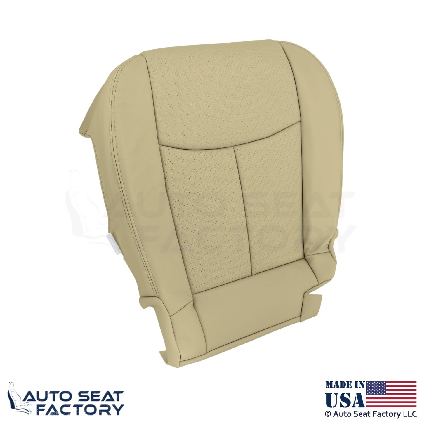 2011-2013 For Infiniti M37 M56 Genuine Leather Passenger Bottom Seat Cover Wheat - OEM-Style Replacement Seat Cover