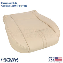 2003-2010 Fits BMW X3 Genuine Leather Front Passenger Bottom Cover Sand Beige - OEM-Style Replacement Seat Cover