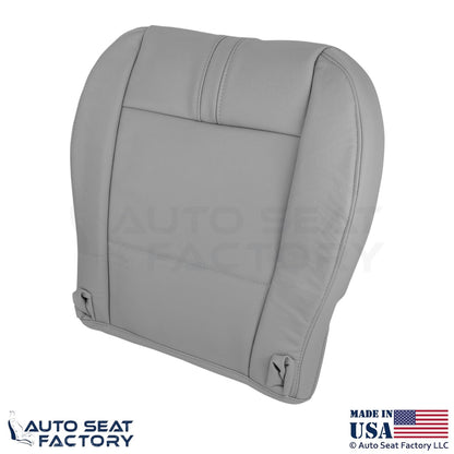 2003-2008 Fits BMW X3 Genuine Leather Front Bottom Replacement Seat Covers Gray - OEM-Style Replacement Seat Cover