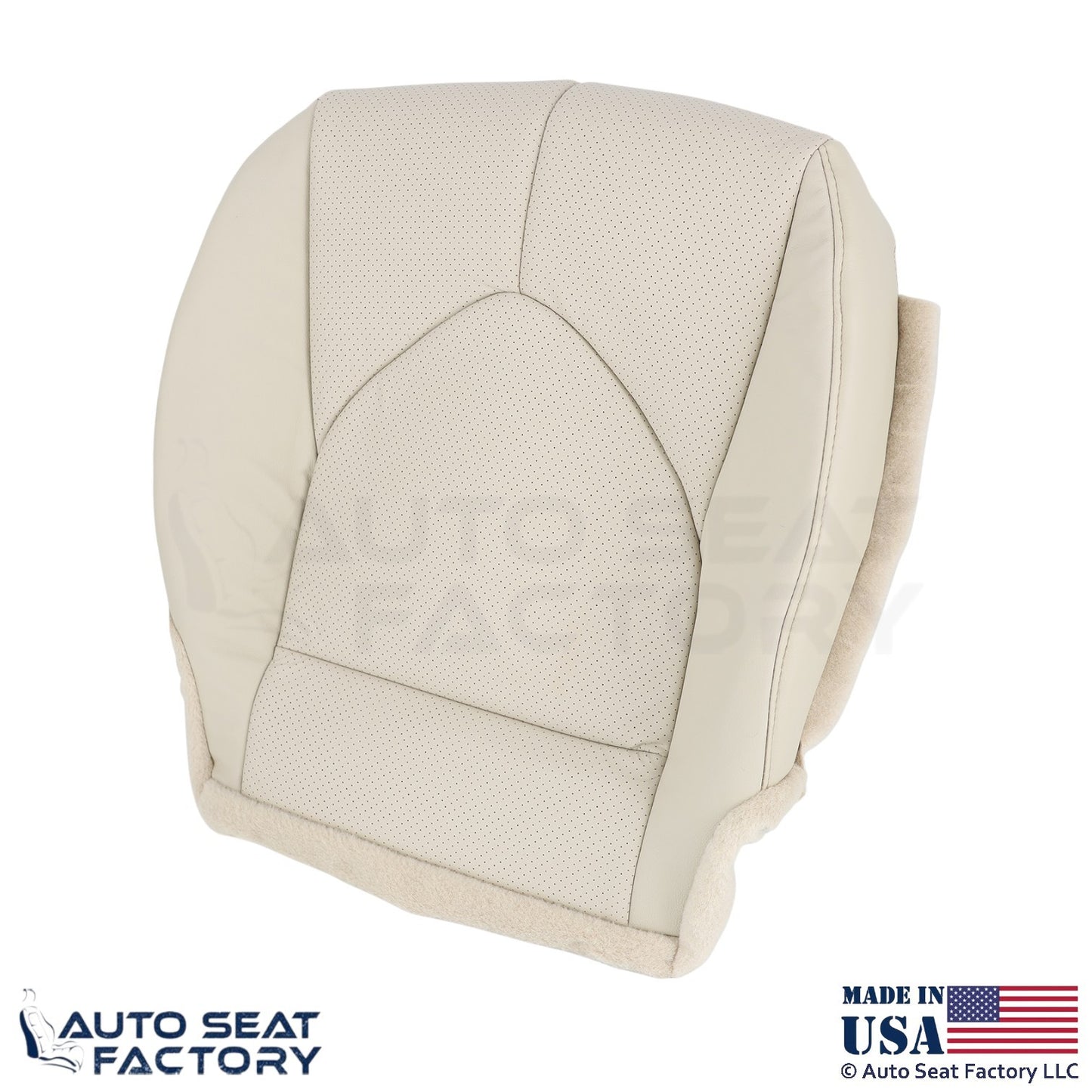 2020-2023 Fits Toyota Highlander Genuine Leather Bottom Covers Harvest Beige - OEM-Style Replacement Seat Cover