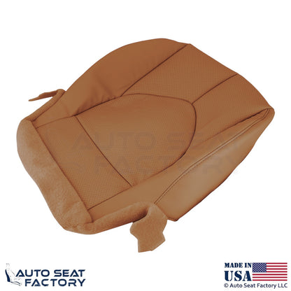 2020-2024 Fits Toyota Highlander Genuine Leather Bottom Covers Glazed Caramel - OEM-Style Replacement Seat Cover