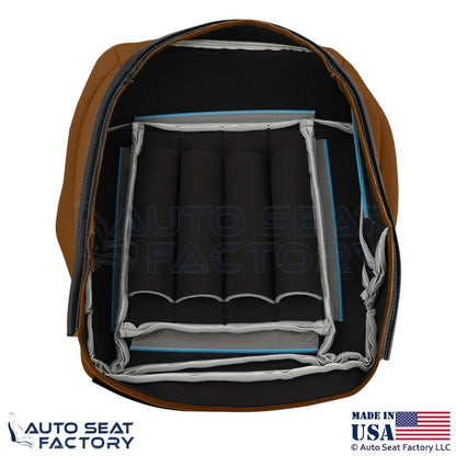 2010-2016 Fits Mercedes Benz E550 Leatherette Perf. Bottom Covers Natural Beige - OEM-Style Replacement Seat Cover