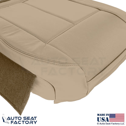2013-2018 Fits Nissan Altima Sedan Genuine Leather Passenger Bottom Cover Beige - OEM-Style Replacement Seat Cover
