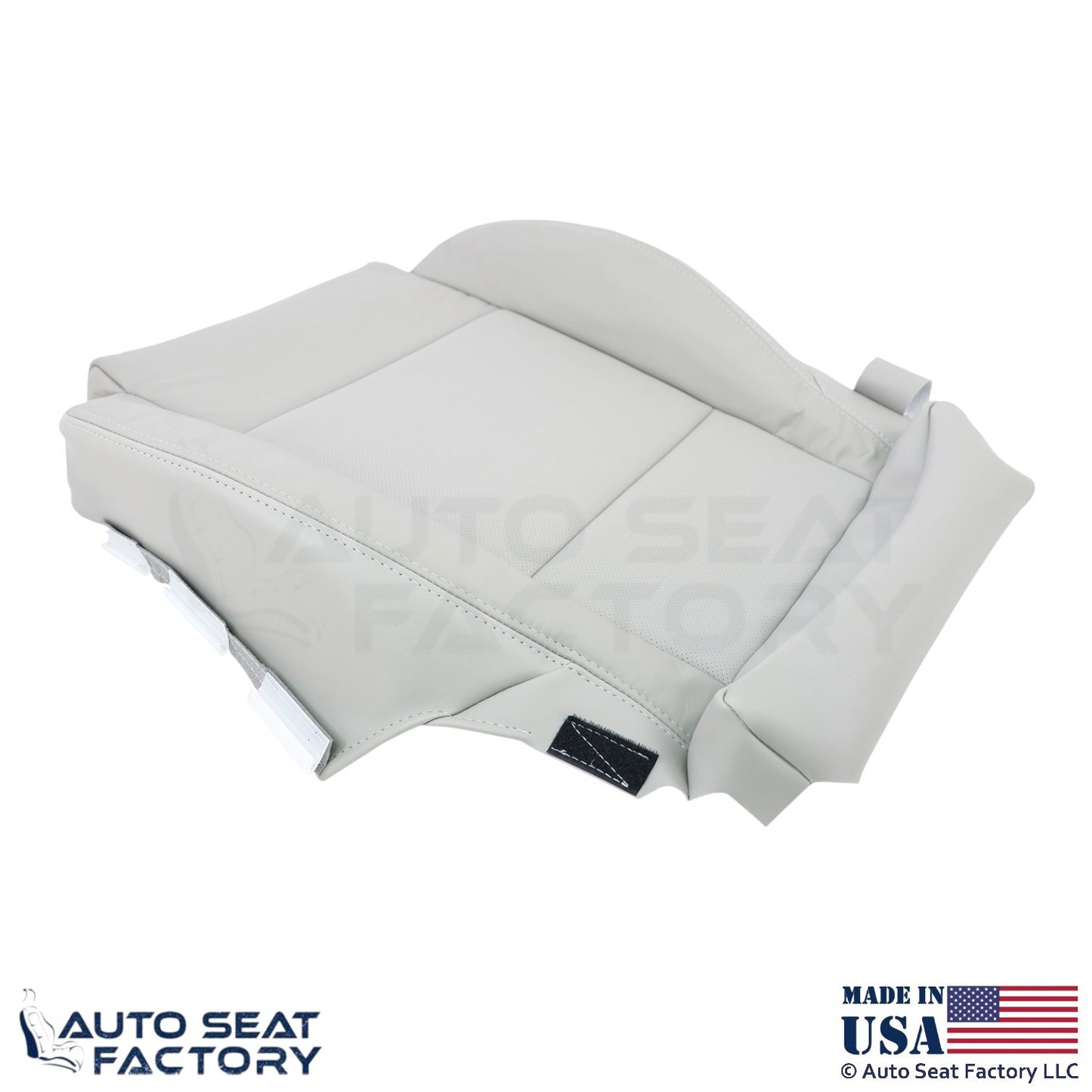 2015-2019 Fits Cadillac ATS Leatherette Front Bottom Seat Covers Light Neutral - OEM-Style Replacement Seat Cover