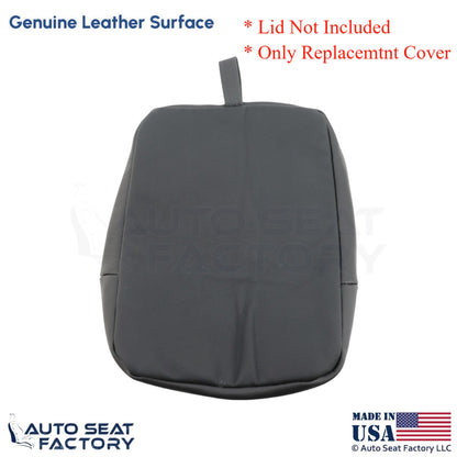 2020 For Dodge Ram 1500 Quad Cab Genuine Leather Rear Center Console Cover Black - OEM-Style Replacement Seat Cover