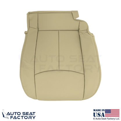 2011-2013 Fits Infiniti M37 M56 Genuine Leather Front Bottom Seat Covers Wheat - OEM-Style Replacement Seat Cover