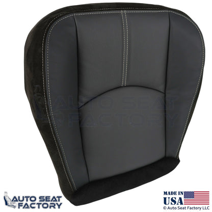 2008-2011 For Mazda Tribute Genuine Leather Passenger Bottom Seat Cover Black - OEM-Style Replacement Seat Cover